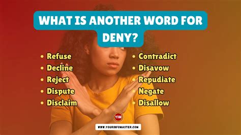 DENY Synonyms: 210 Similar and Opposite Words .